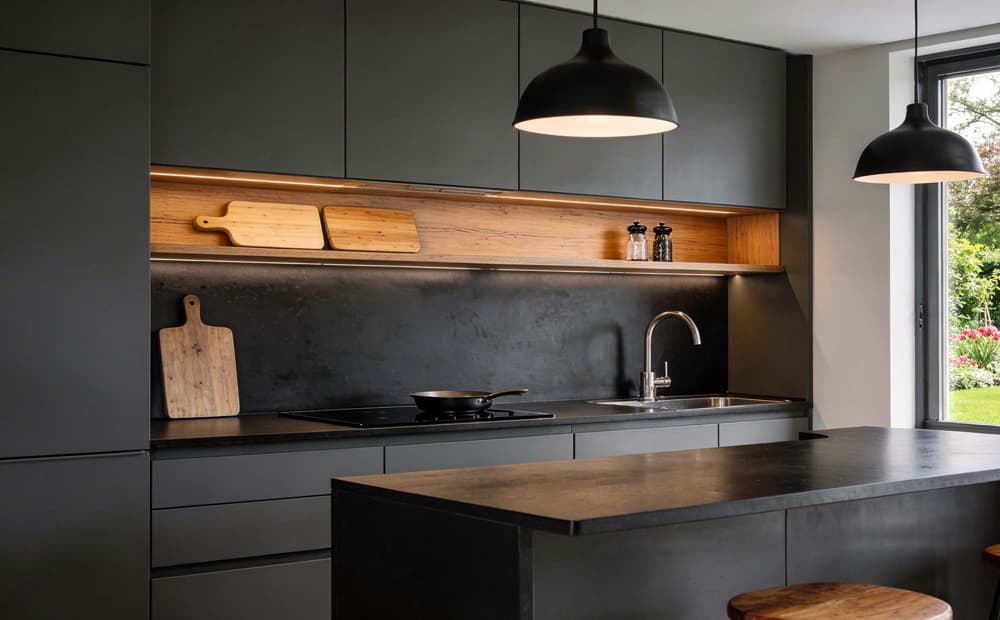 Reforma de cocina con mobiliario blanco en Ponteareas
